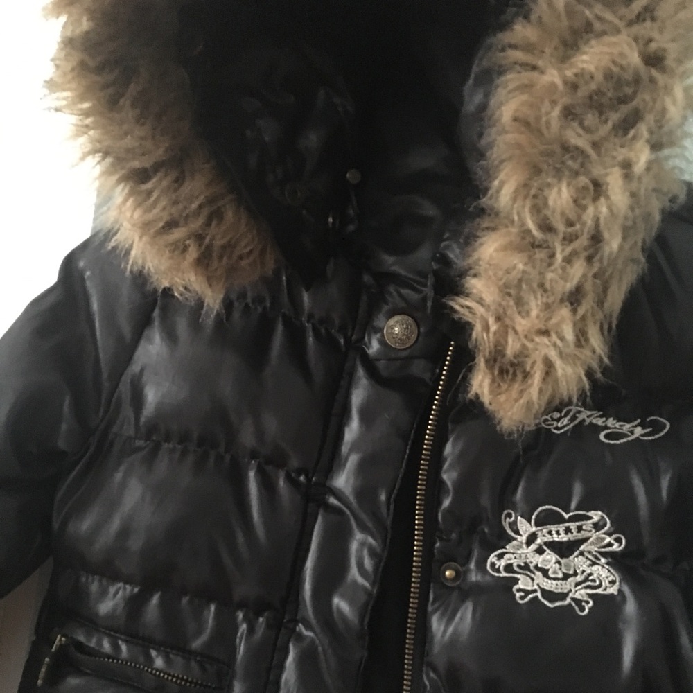 Kids size 4 Ed Hardy winter jacket.